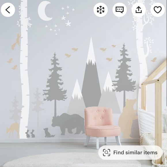 Self adhesive wall decal for nursery - Picture 1 of 4